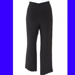 Brown Giorgio Armani side zip silk pants